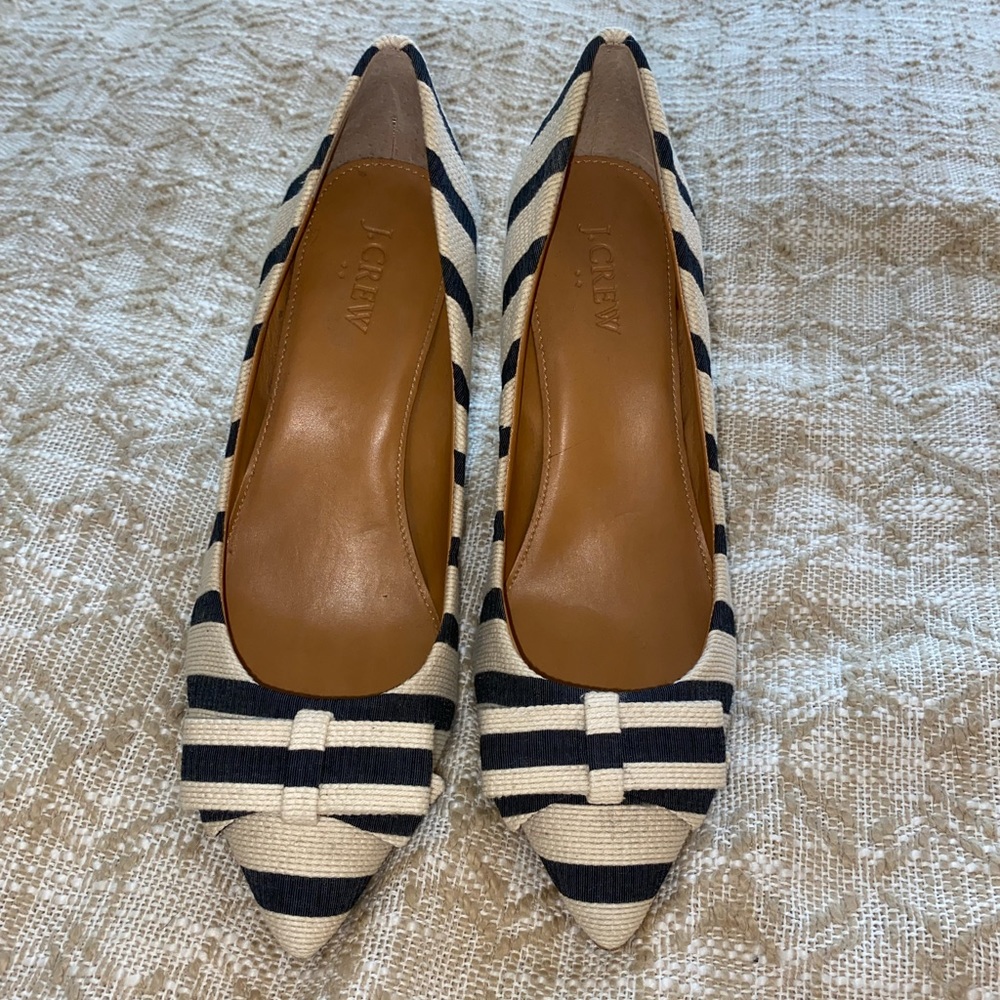 Never worn J Crew heels, size 8